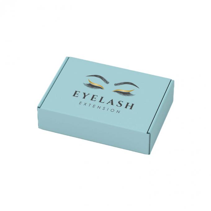 Privélabel Valse wimpers Verzending Papierdoos Gekrompen houten karton Wimperverpakking 7