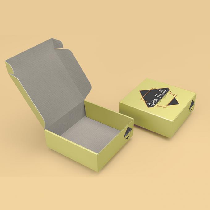 Recycled full-color gedrukte dozen gegolfde kartonnen dozen voor kledingstof en schoenen 1