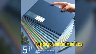 Custom B5 Student Journal Durable Leather Exercise Book