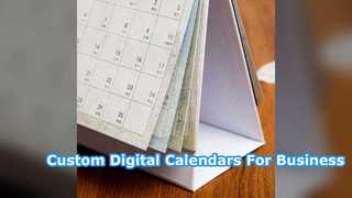 Aangepaste digitale kalender Office-brandingoplossing
