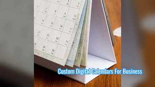 Aangepaste digitale kalender voor kantoorbranding