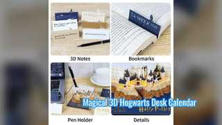 Zweinstein kasteel 3D kalender Kladblok bureau decor cadeau