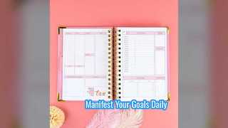 A5 spiraalvormige doelplanner per weekmanifestatiedagboek