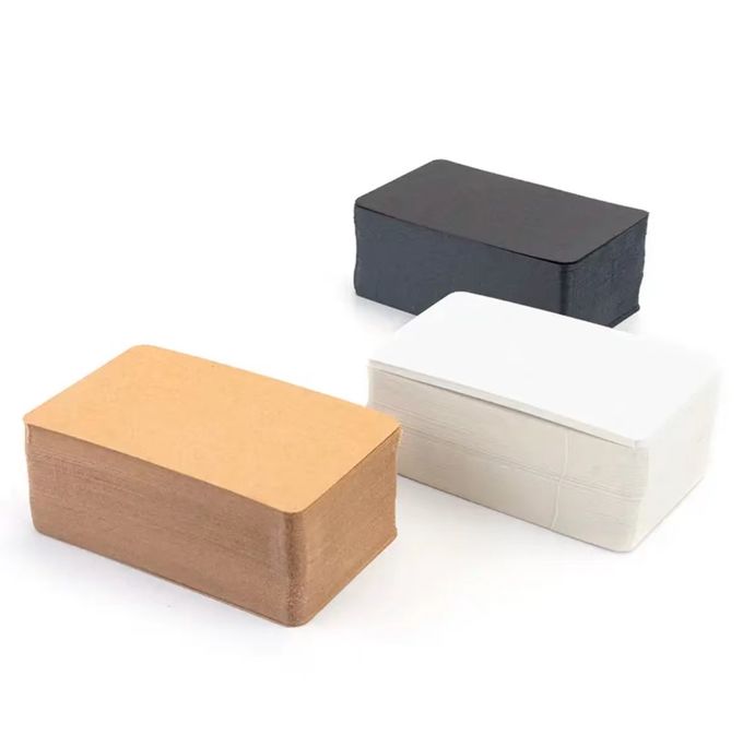 Papier blanco Kraft visitekaartjes DIY Graffiti visitekaartje Word geheugenkaart 0