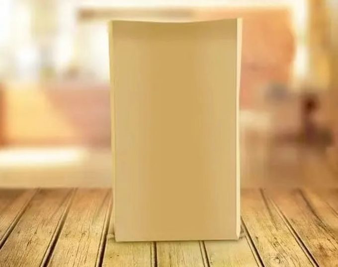 Op maat gemaakte papierdrukdiensten Eco-vriendelijke bruine witte kraftpapierzak 0